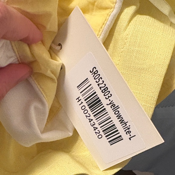 Hello Molly Yellow Mini Dress with White Tie Straps - Picture 4 of 4